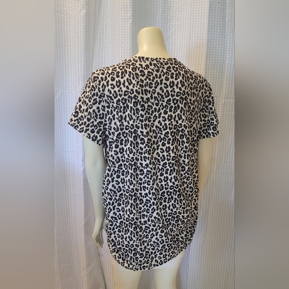 Time and True Womens Maternity Top Leopard Animal Print Stretch Size 16-18 XL - Picture 4 of 8